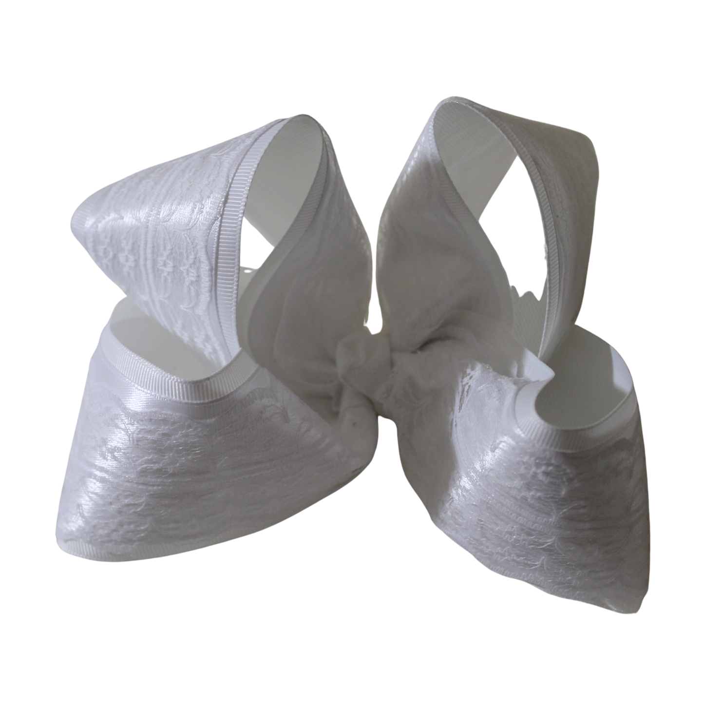 White satin and lace