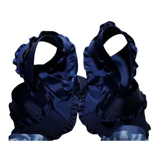 Navy Blue Ruffle